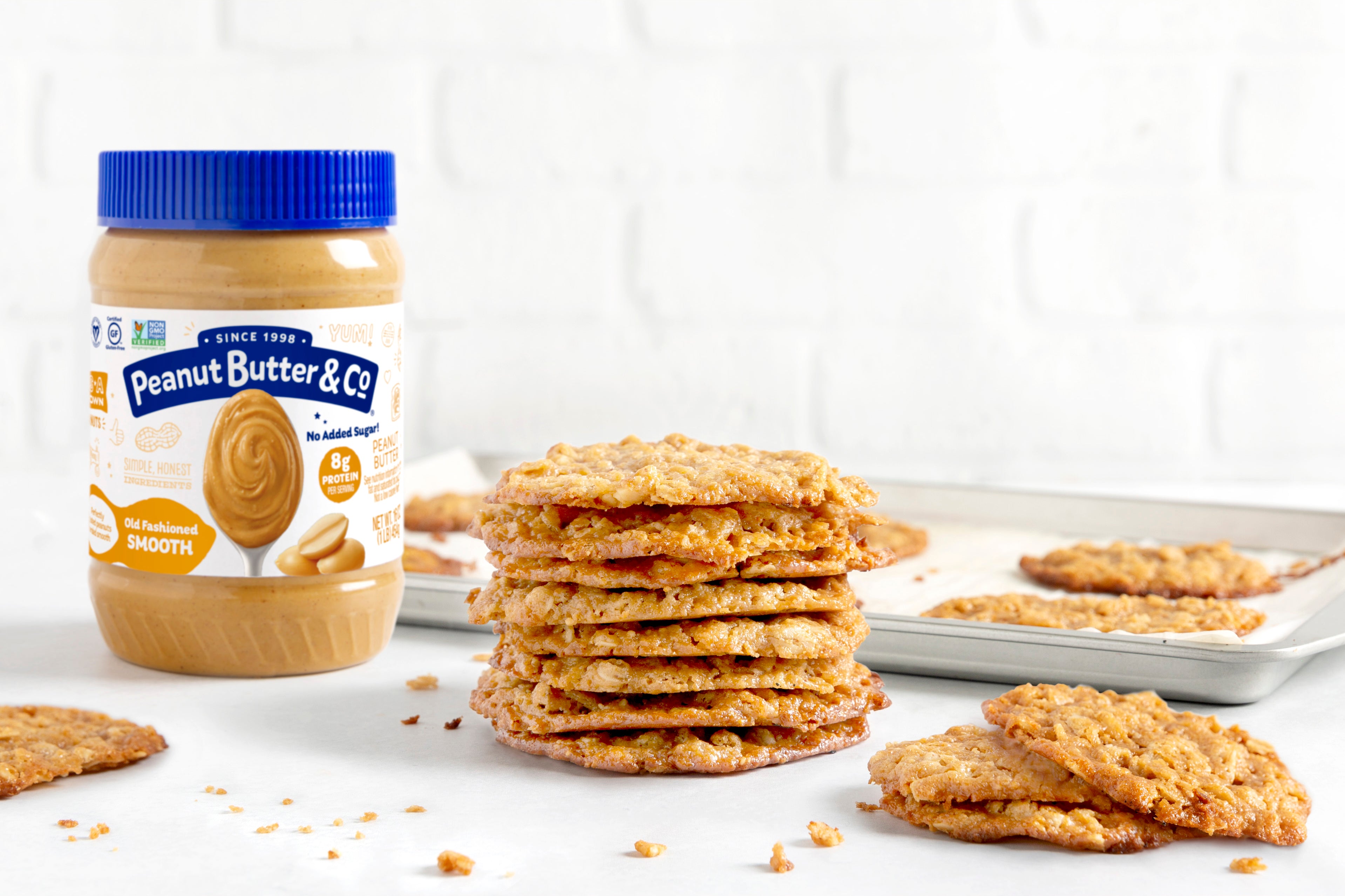 Peanut Butter Oatmeal Lace Cookies – Peanut Butter & Co - ilovepeanutbutter.com