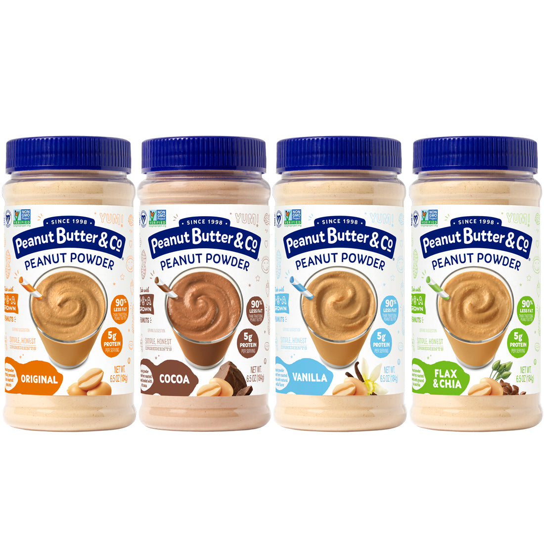 Peanut Powder Assortment - 4 Pack  Peanut Butter & Co. – Peanut Butter &  Co. 