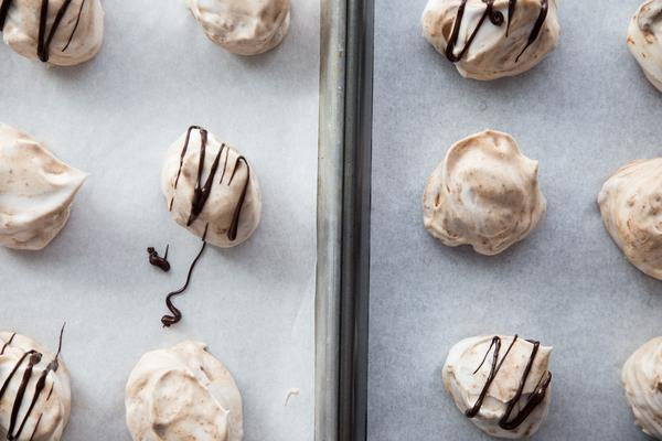 Peanut Butter & Chocolate Meringues