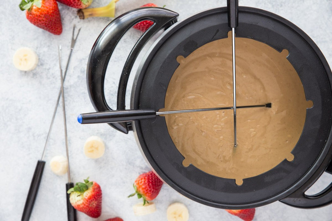 3 Ingredient White Chocolate Peanut Butter Fondue