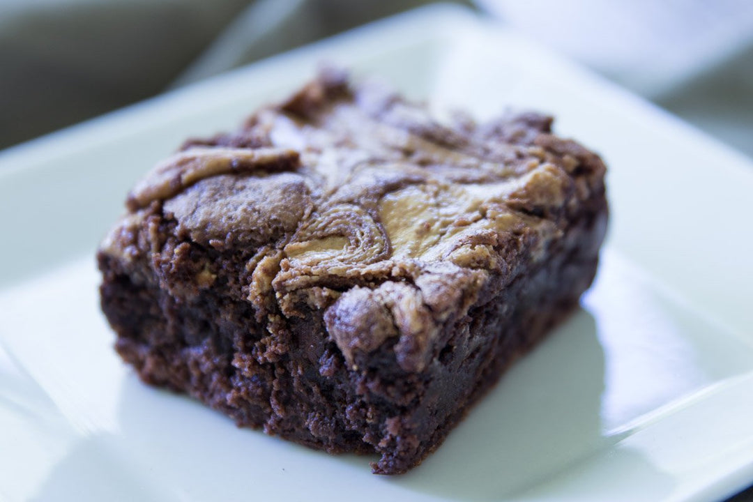 Almond Butter Swirled Brownies