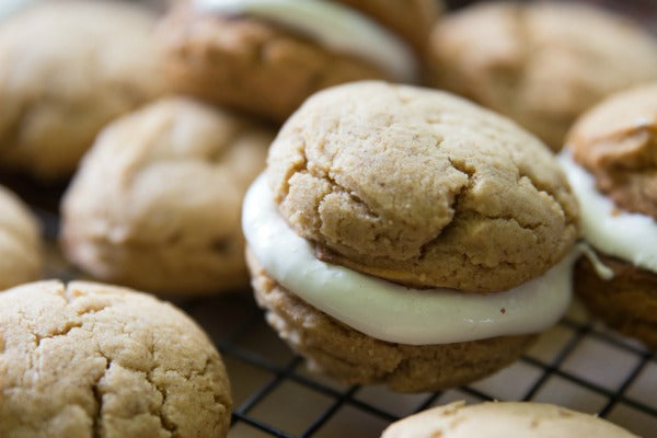 Almond Butter Marshmallow Sandwich Cookies