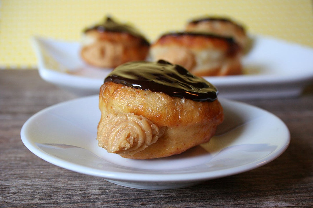 Vegan Peanut Butter Filled Donuts