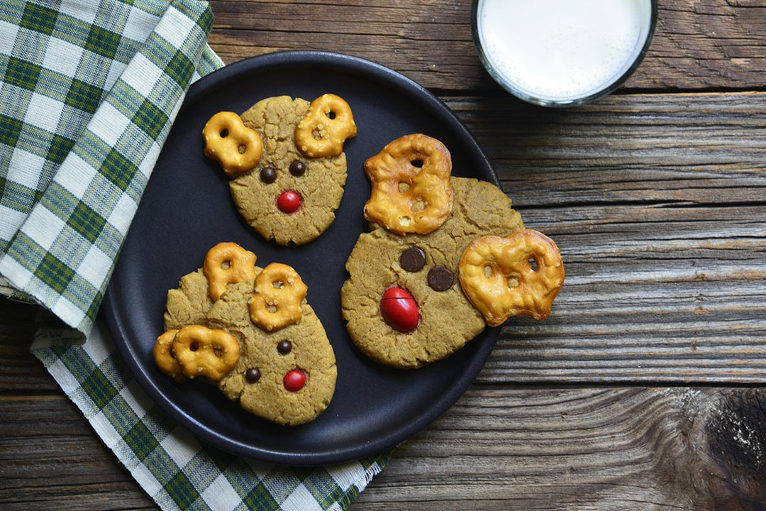 Peanut Butter Reindeer Cookies