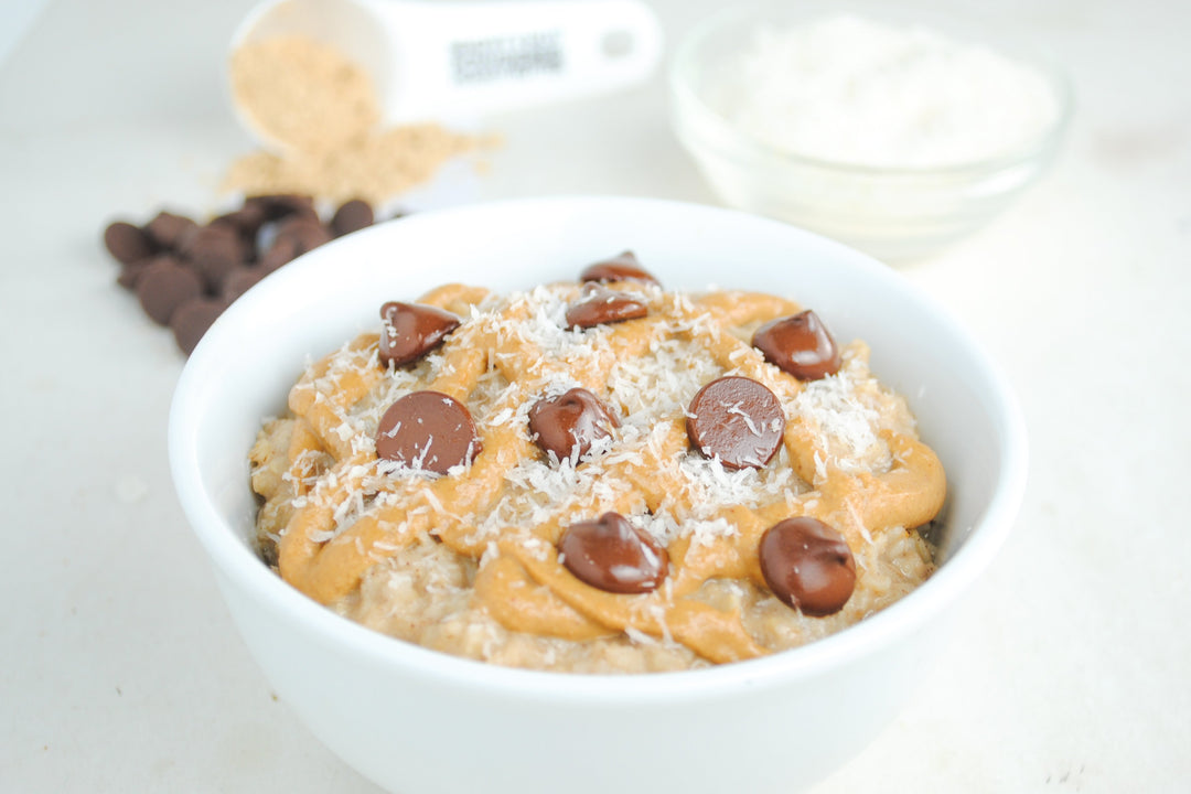 Coconut Peanut Butter Chocolate Chip Oatmeal