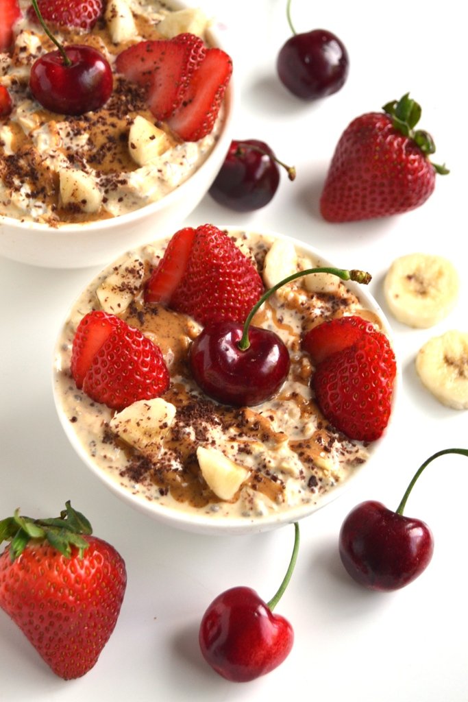 Banana Split Overnight Oats