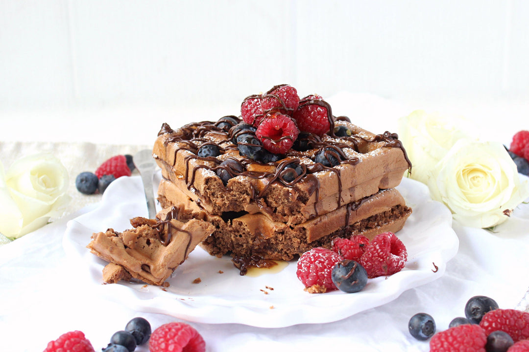 Chocolate Hazelnut Waffles