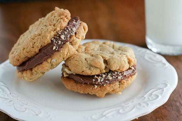 Triple Peanut Butter Sandwich Cookies