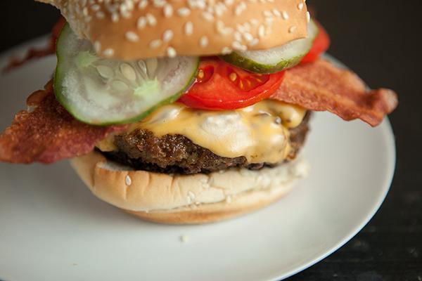 Turkey Peanut Butter Bacon Burger