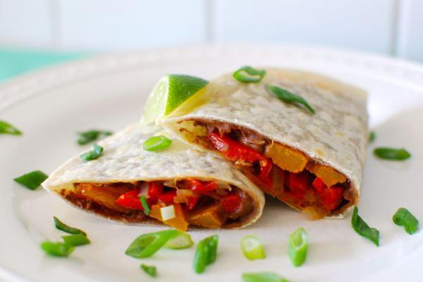 Peanut Butter Black Bean and Squash Quesadillas