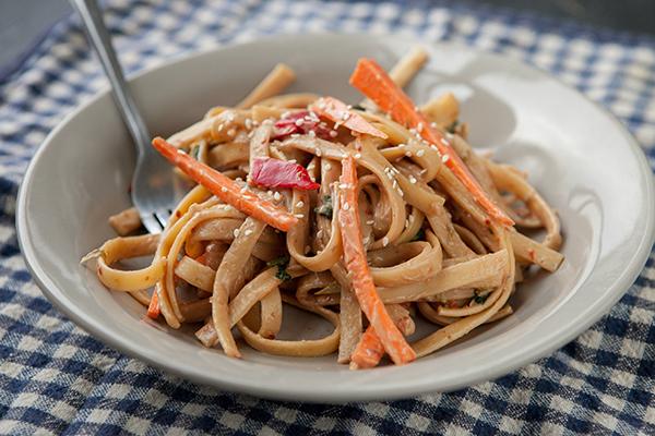 Cold Peanut Butter Pasta Salad