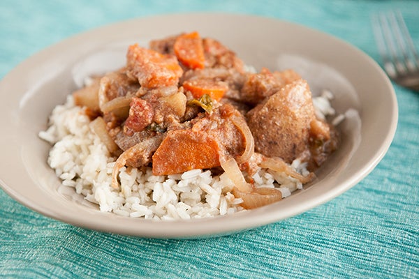 Slow Cooker Peanut Butter Potato Stew