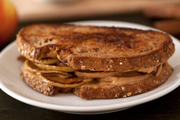 Grilled Apple Peanut Butter Sandwiches