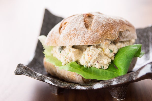 Peanut Butter Tofu Salad Sandwich