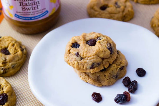 Cinnamon Raisin Peanut Butter Oatmeal Cookies