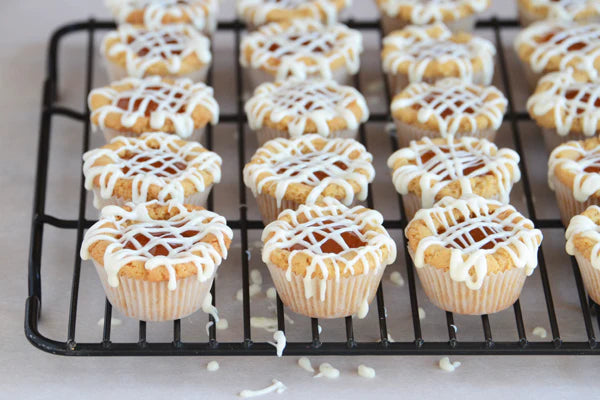 Peanut Butter, White Chocolate, & Apricot Tartlets