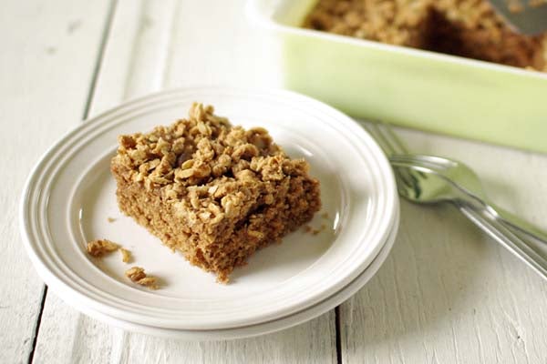 Good Morning Peanut Butter and Oats Coffee Cake