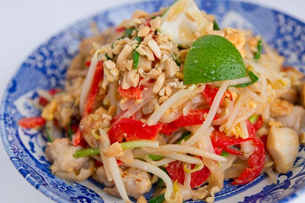 Stir Fried Noodles with Peanut Butter Sauce