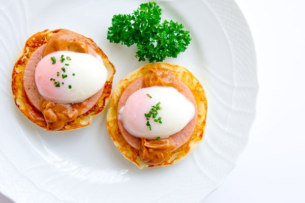 Peanut Butter Eggs Benedict