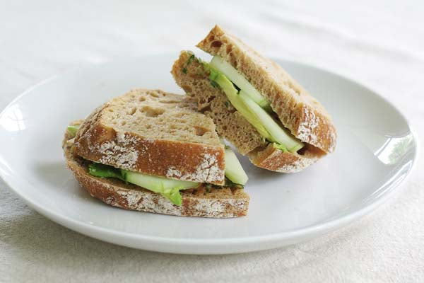 Peanut Butter Cucumber Sandwich