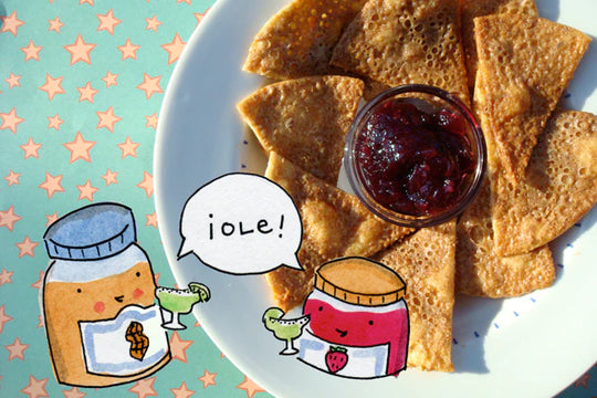 Peanut Butter Dessert Chips with Fruit Salsa