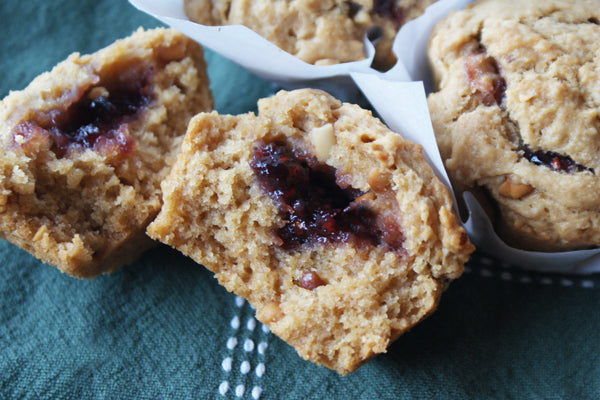 Baked PB&J Almost-Donuts