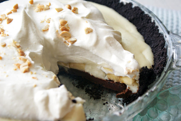 Chocolate, Peanut Butter & Banana Cream Pie