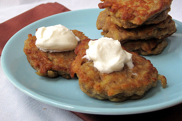 Apple Peanut Butter Latkes