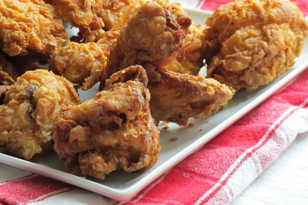 Peanut Butter-Marinated Spiced Fried Chicken