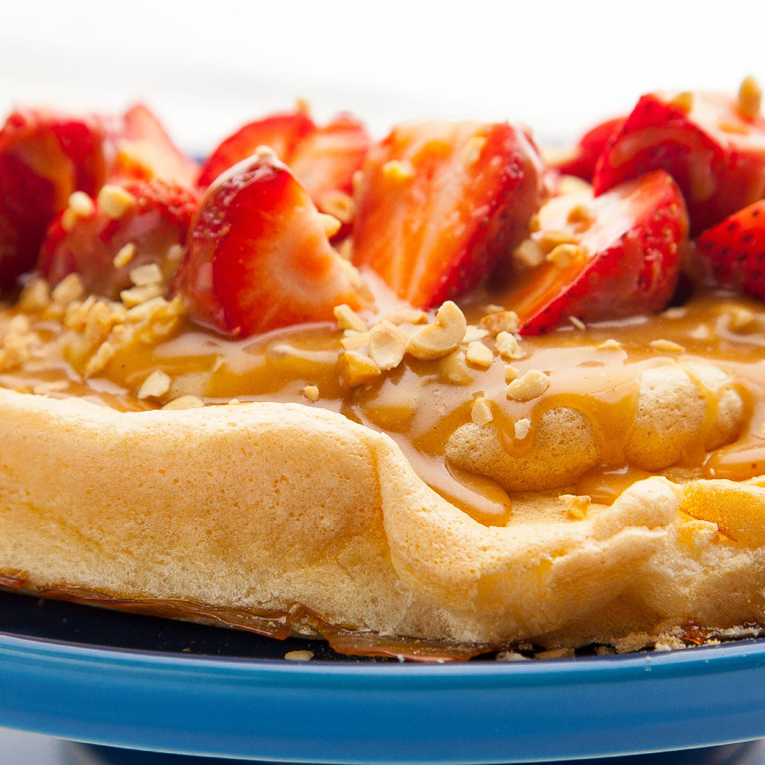 VIDEO RECIPE: Peanut Butter and Honey Strawberry Pavlova