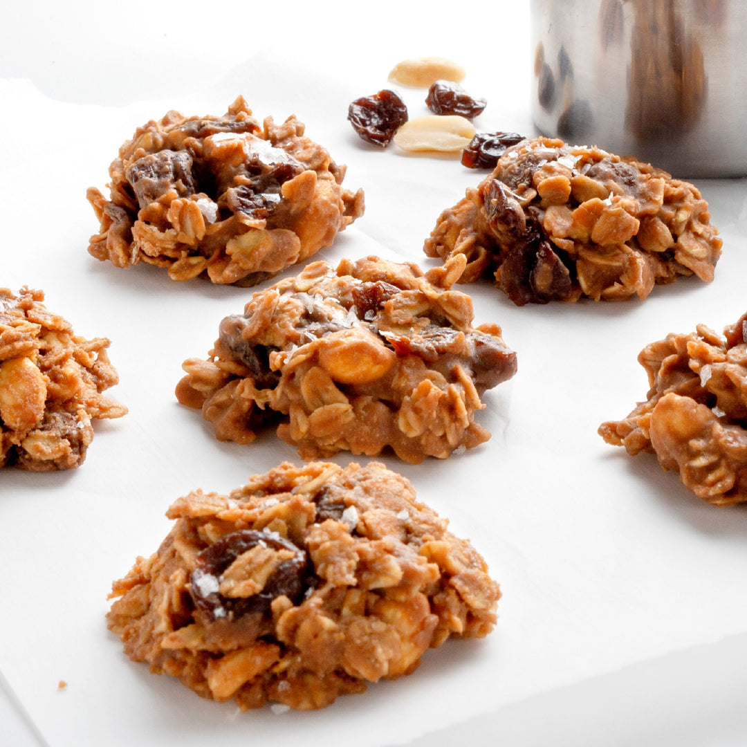 VIDEO RECIPE: Chocolate Cherry Peanut Butter No Bake Cookies (Gluten-Free)