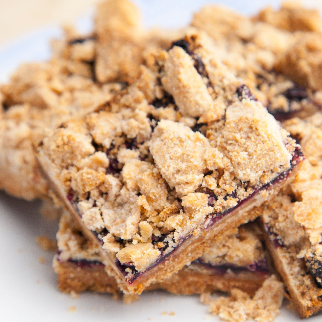 Peanut Butter Blueberry Pie Bars