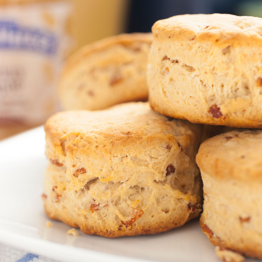 VIDEO RECIPE: Maple Peanut Butter Bacon Biscuits