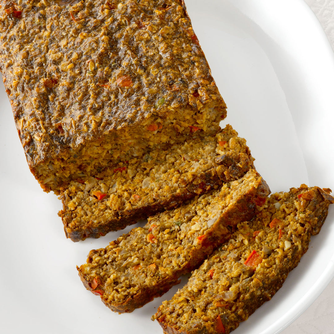 VIDEO RECIPE: Vegetarian Peanut Butter Mushroom “Meatloaf”