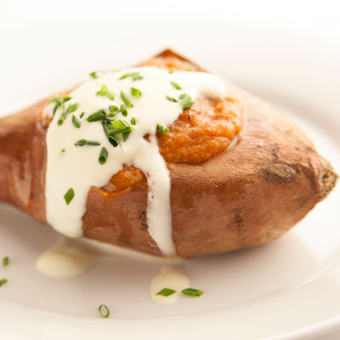 VIDEO RECIPE: Twice Baked Peanut Butter Sweet Potatoes