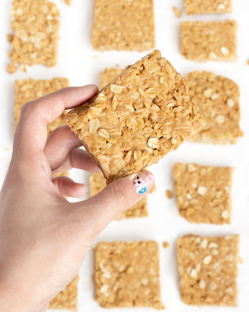 Three Ingredient No-Bake Oatmeal Bars
