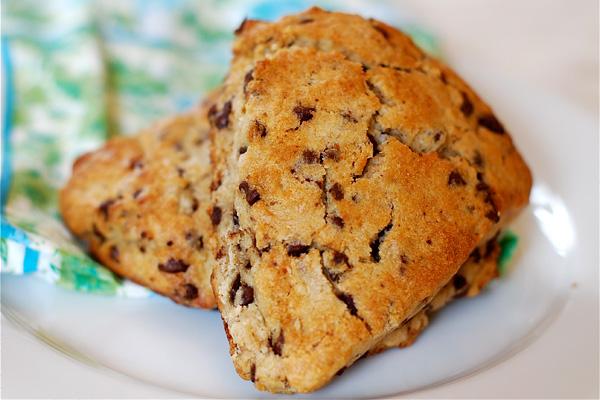 Honey Peanut Butter Chocolate Chip Scones