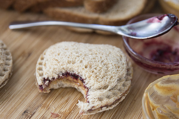 No-Crust Peanut Butter & Jelly Sandwich