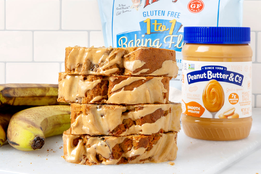Gluten Free Peanut Butter Banana Bread