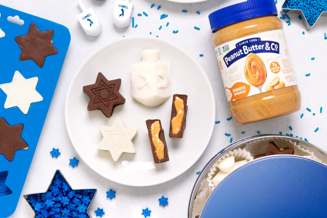 Hanukkah Chocolate filled with Peanut Butter