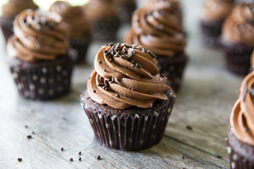 Chocolate Hazelnut Earthquake Cupcakes