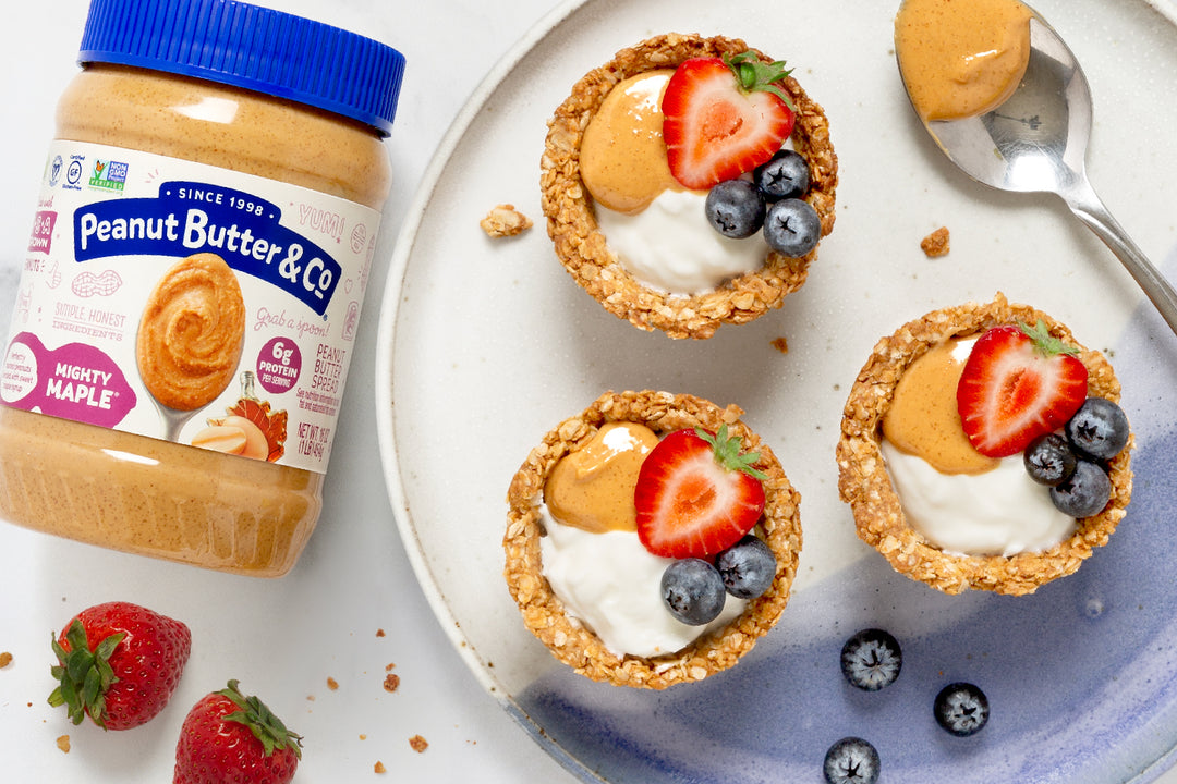 Maple Peanut Butter Granola Yogurt Cups