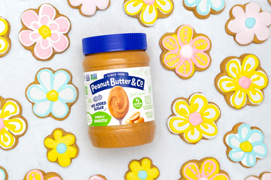 Spring Flowers Peanut Butter Cookies