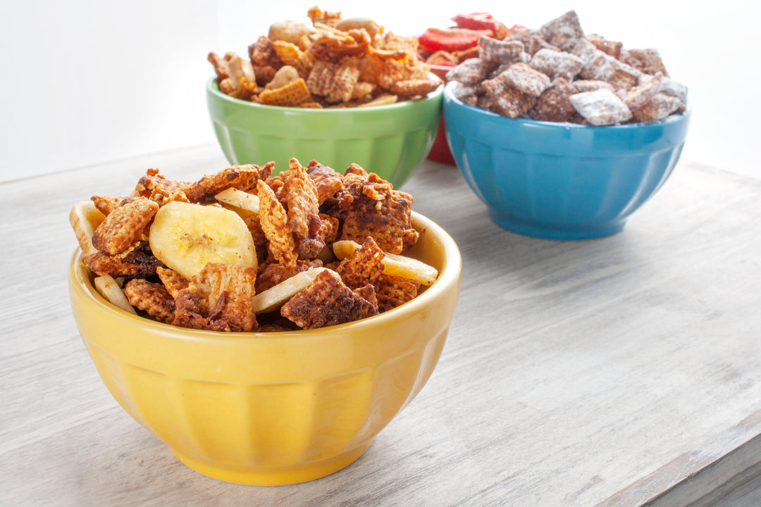 Peanut Butter Banana Bacon Chex Mix