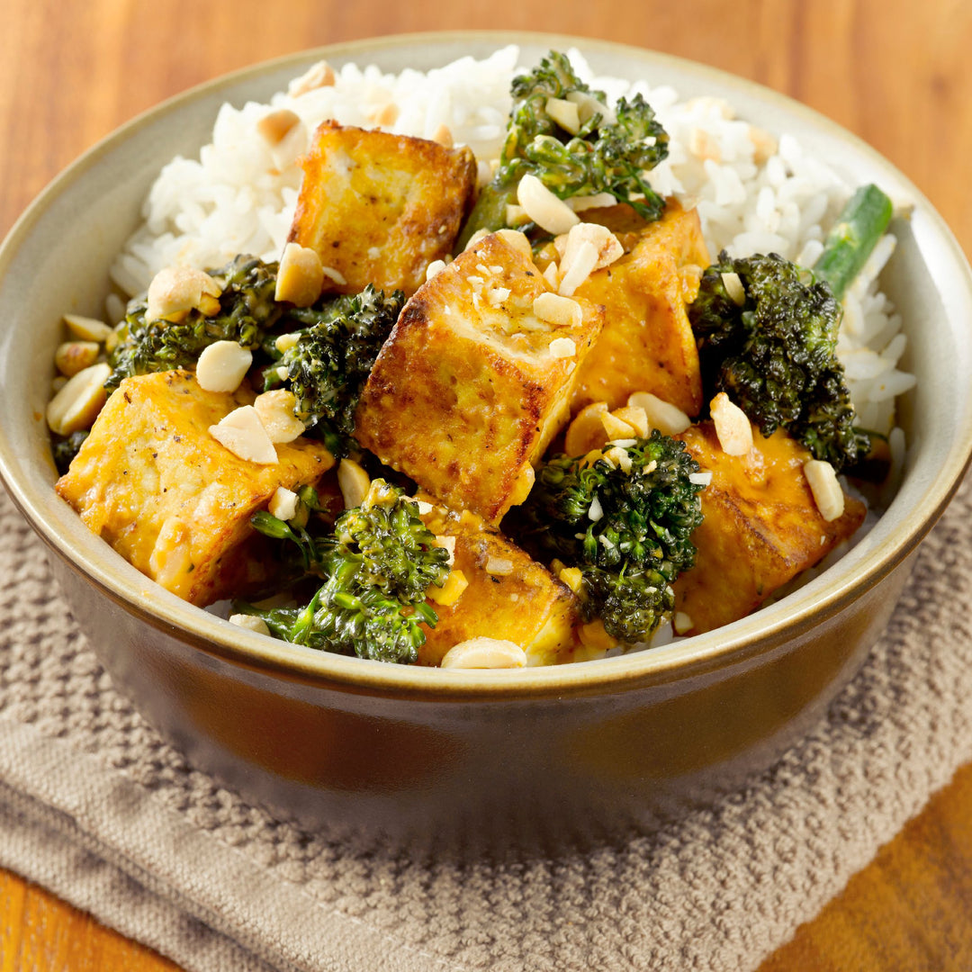 VIDEO RECIPE: Peanut Butter Broccolini Tofu Stir Fry