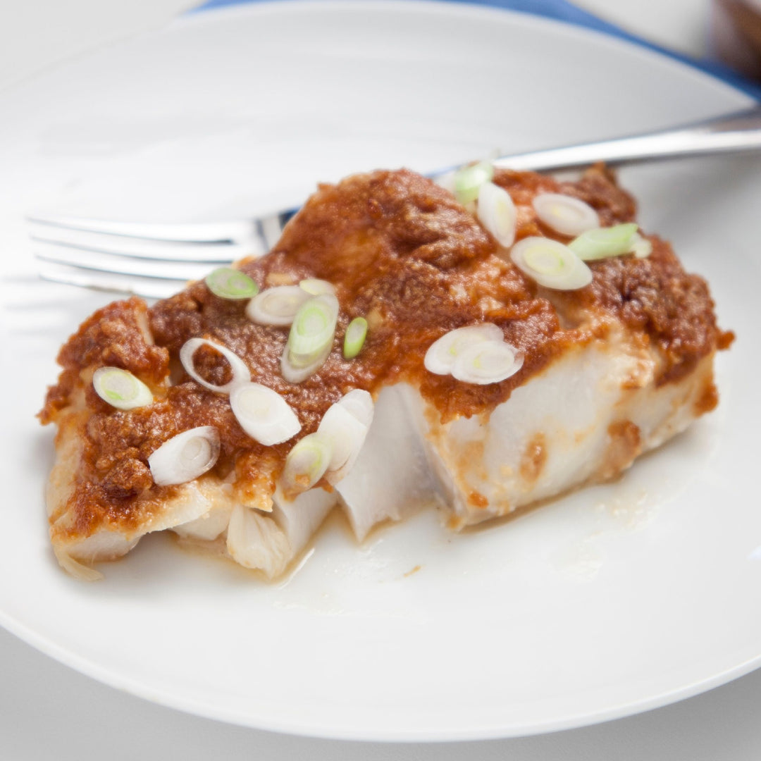VIDEO RECIPE: Peanut Butter Miso Glazed Cod