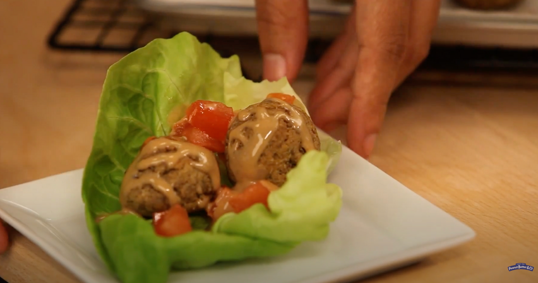 VIDEO RECIPE: Peanut Butter Vegetarian Meatballs