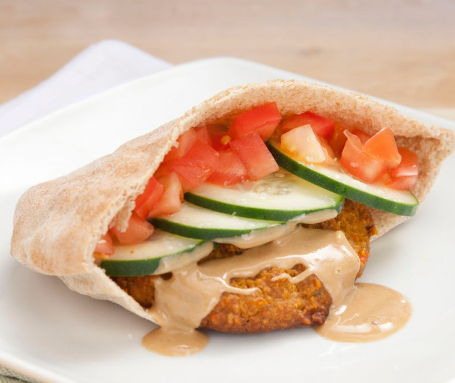 VIDEO RECIPE: Vegan Peanut Butter Chickpea Burger