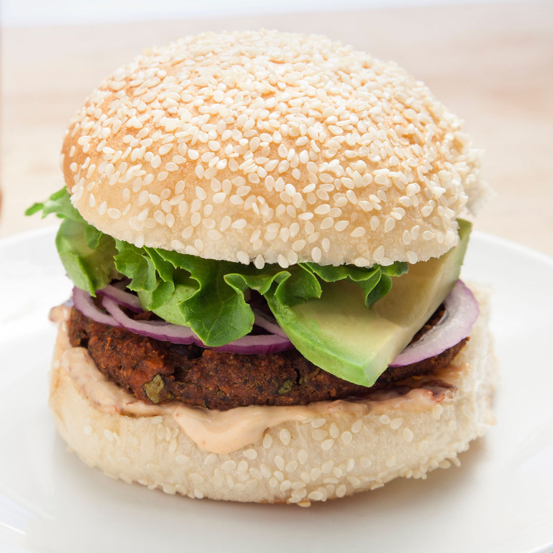 VIDEO RECIPE: Peanut Butter Mushroom Veggie Burgers