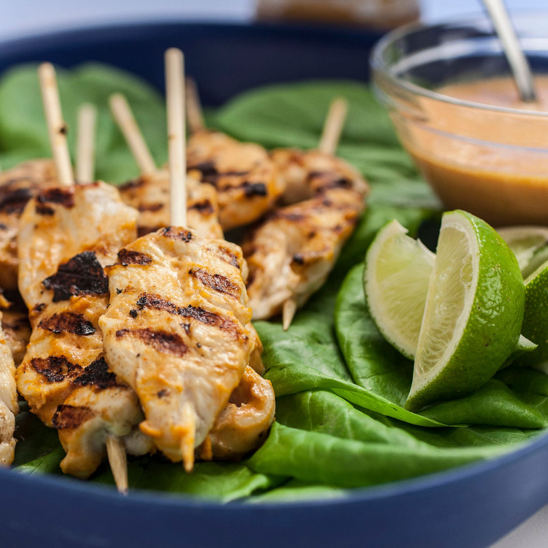 VIDEO RECIPE: Peanut Butter Chicken Satay